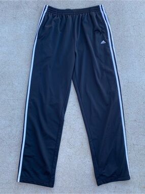 Vintage Adidas Sweatpants Tear Away Black Y2K Grunge
